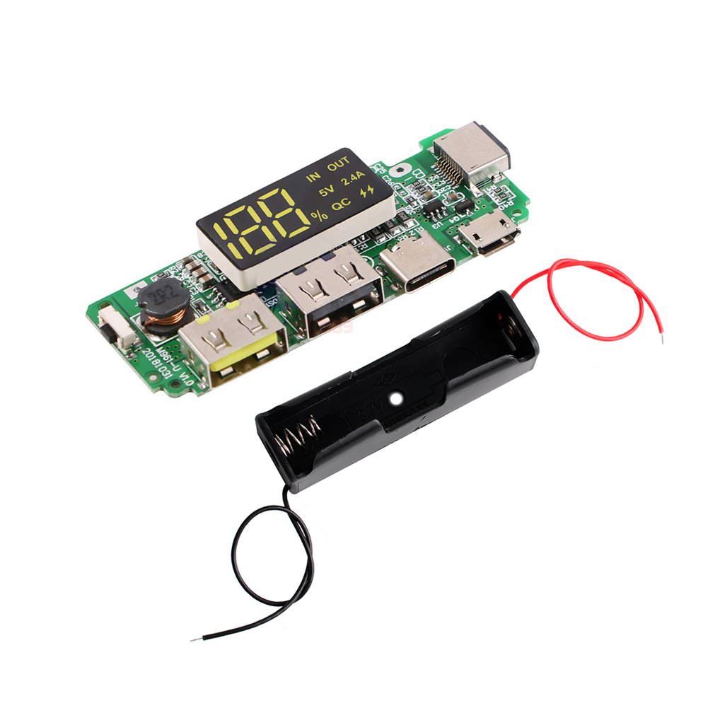 Module power bank avec boîte pour batterie 18650